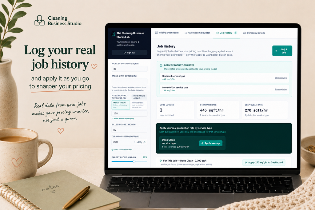 SmartClean Pricing — Cleaning Pricing & Quoting Tool