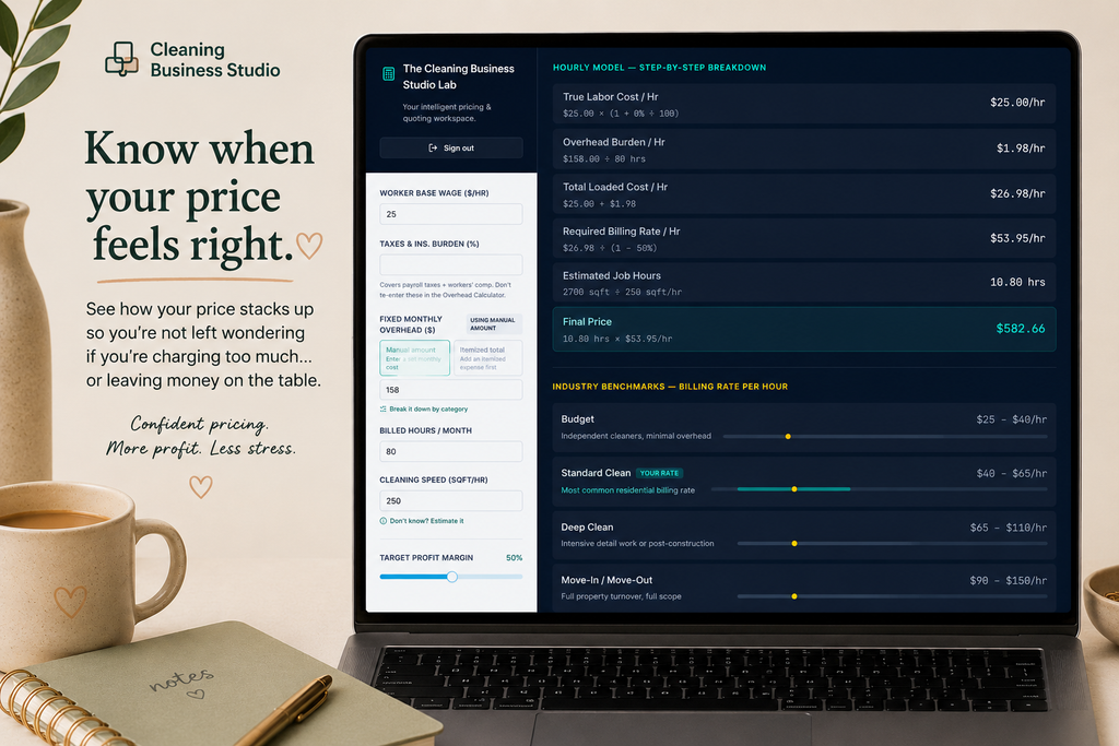 SmartClean Pricing — Cleaning Pricing & Quoting Tool