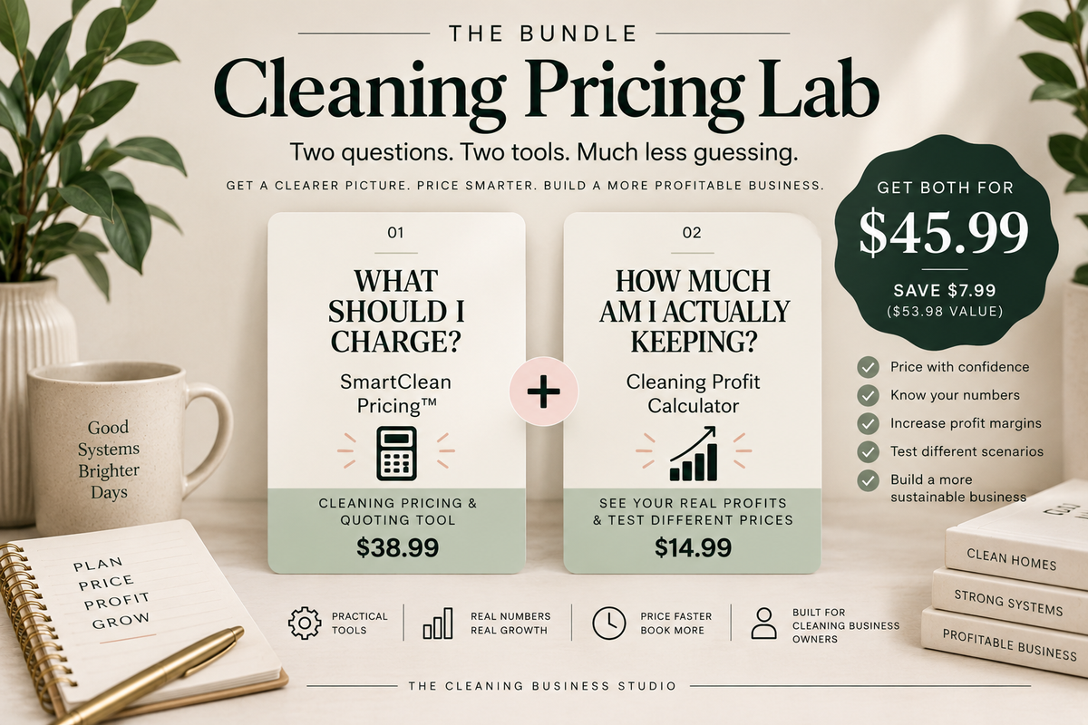 THE CLEANING PRICING LAB BUNDLE